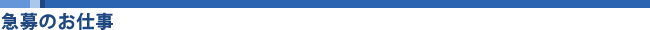 急募のお仕事